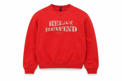 H&M Divided Women's Red Relax Rewind Graphic Sweatshirt Size 8