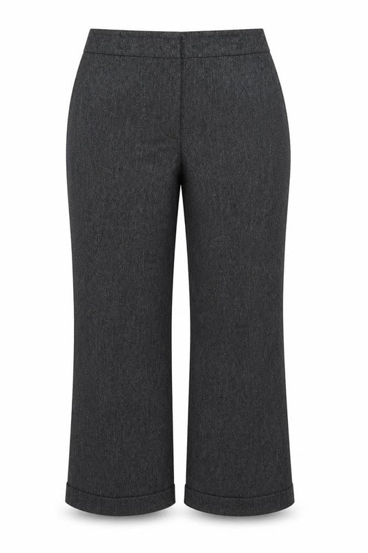 Florence + Fred Women Grey Size 18 Wide-Leg Dress Pants