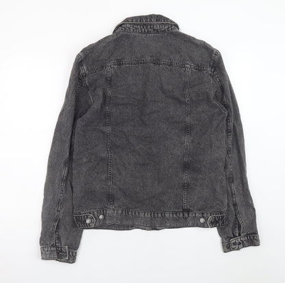 Primark Men's Grey Denim Button Jacket Size M Casual Classic