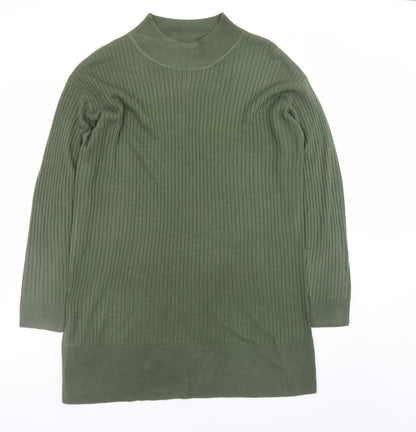 Marks and Spencer Women’s Green Knit Long Sleeve Jumper Dress L