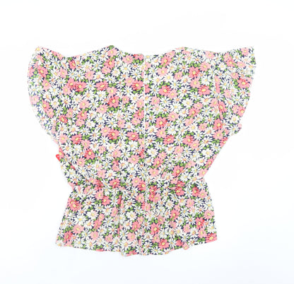 AX Paris Curve Women's Multicoloured Floral Wrap Blouse Size 18