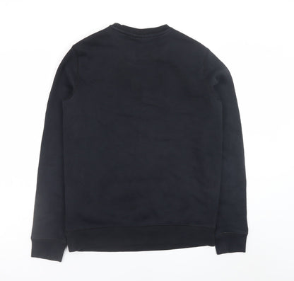 Emporio Armani Men's Black Pullover Sweatshirt M Classic Crew Neck