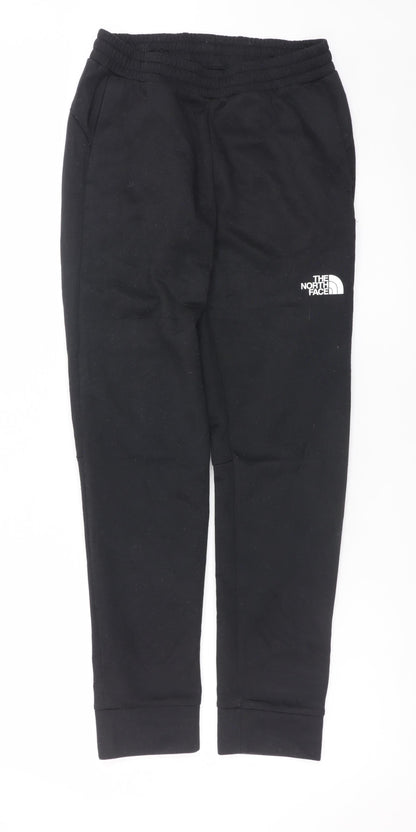 The North Face Boys Black XL Fleece Jogger Trousers with Zip Pocket