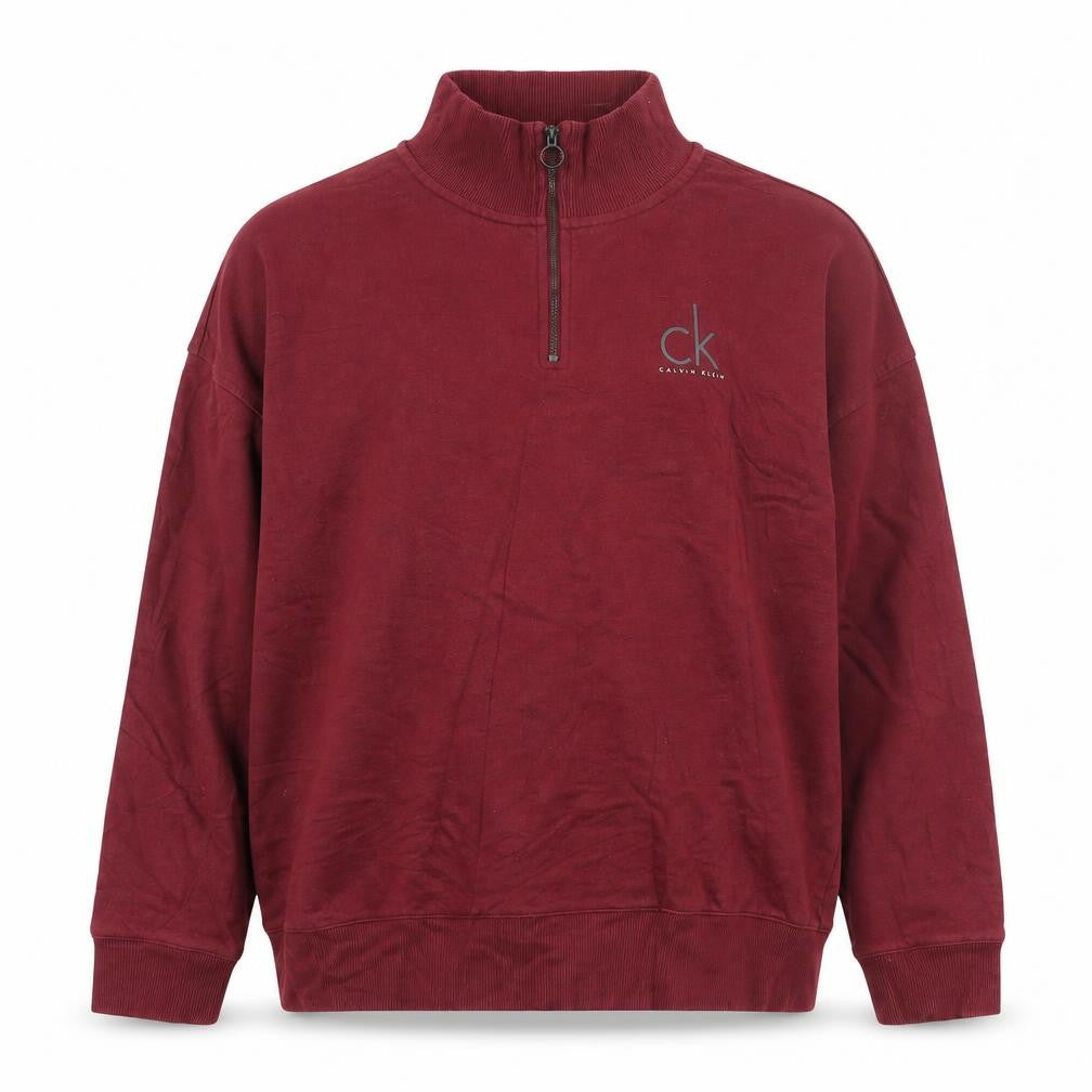 Calvin Klein Mens Red 1/4 Zip Pullover Sweatshirt XXL