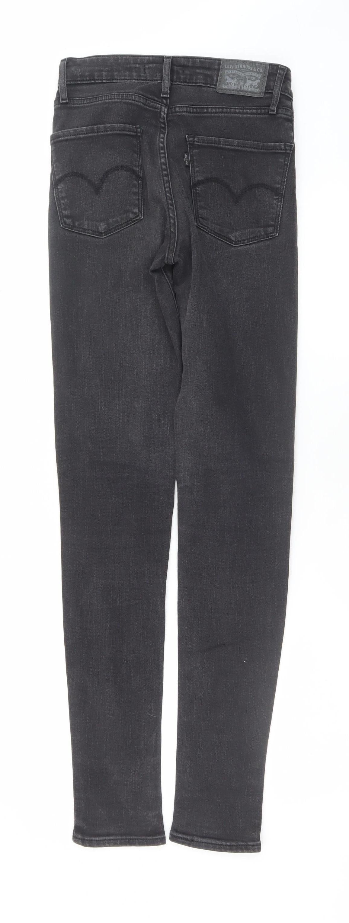 Levi's Women Black Skinny Jeans Size 26 High Rise Denim