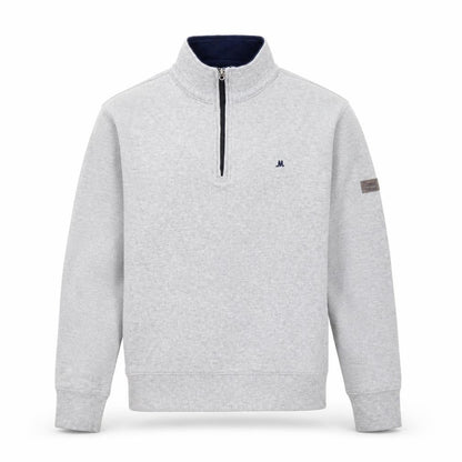 Mineral Clothing Co. Men's Grey 1/4 Zip Mock Neck Cotton Sweatshirt Size M