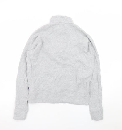 Mineral Clothing Co. Men's Grey 1/4 Zip Mock Neck Cotton Sweatshirt Size M
