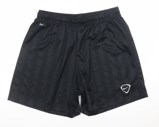 Nike Men’s Black Dri-FIT Sports Shorts L Regular Fit Lightweight