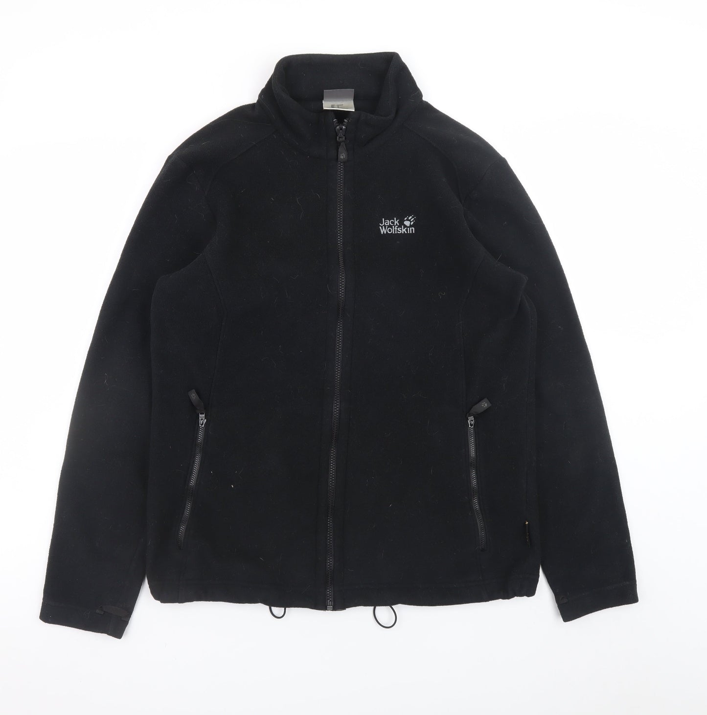 Jack Wolfskin Men's Black Fleece Full Zip Outdoor Jacket Size M