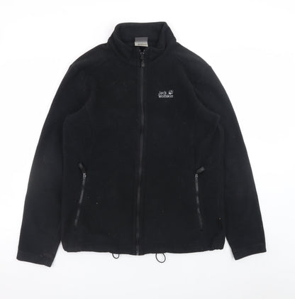 Jack Wolfskin Men's Black Fleece Full Zip Outdoor Jacket Size M