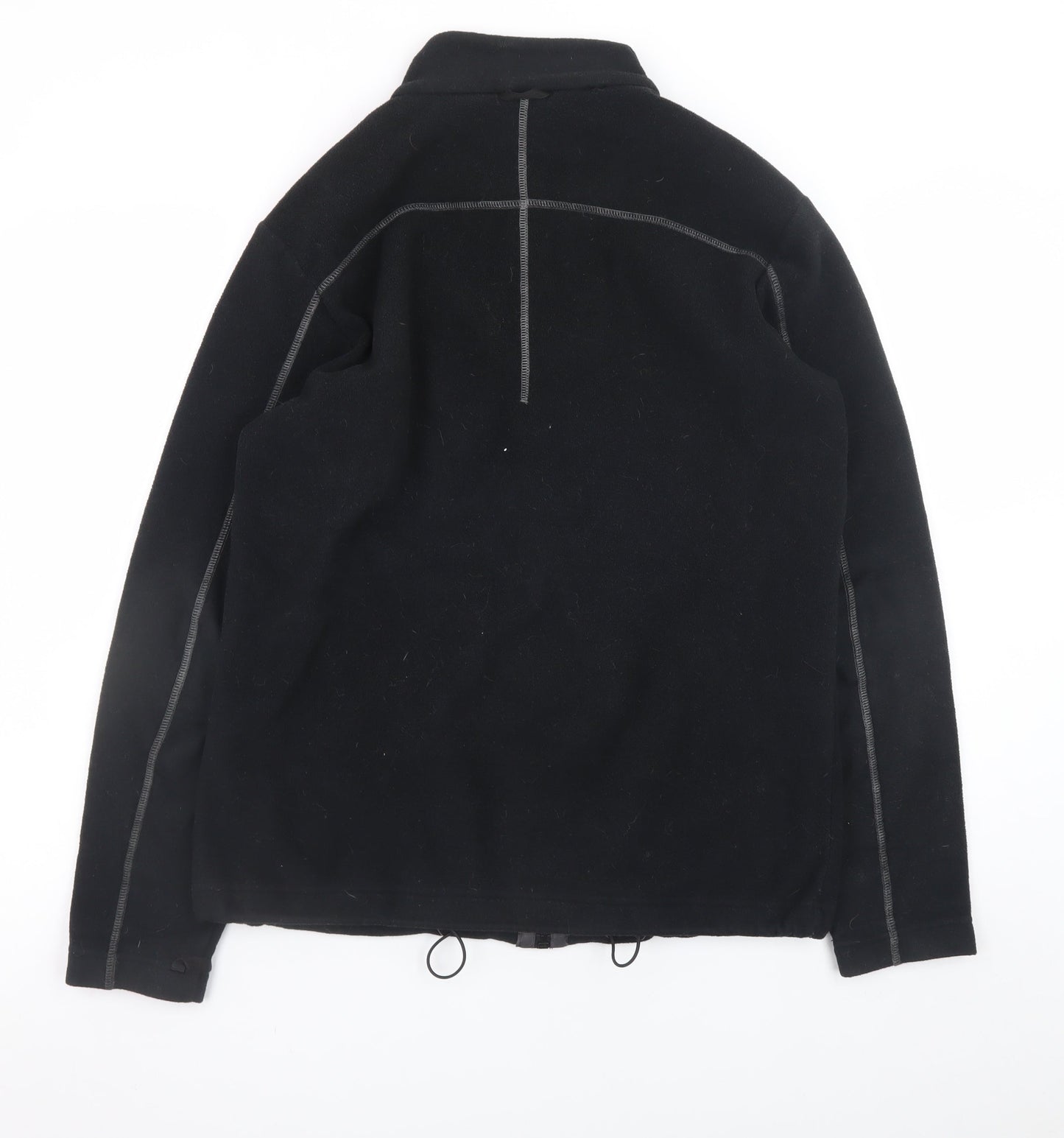 Jack Wolfskin Men's Black Fleece Full Zip Outdoor Jacket Size M