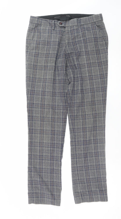 Marc Darcy Men's Grey Check Dress Trousers Size 36x30 Formal