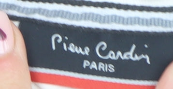 Pierre Cardin Men's White M V-Neck Cotton T-Shirt Classic Fit