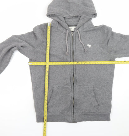 Abercrombie & Fitch Men’s Grey Full Zip Hoodie M Classic Fit