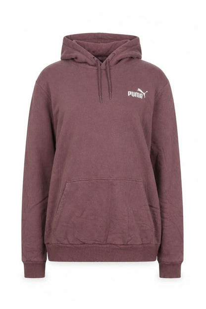 PUMA Women's Mauve Pullover Hoodie Small Cotton Blend Casual