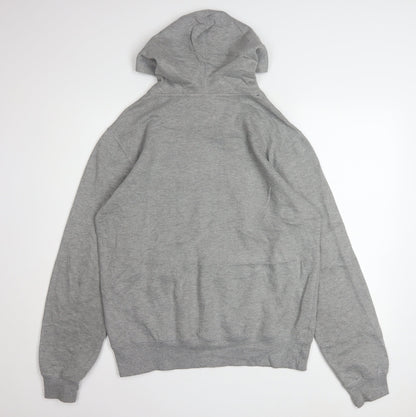 FILA Men's Grey Pullover Logo Hoodie Size S Regular Fit