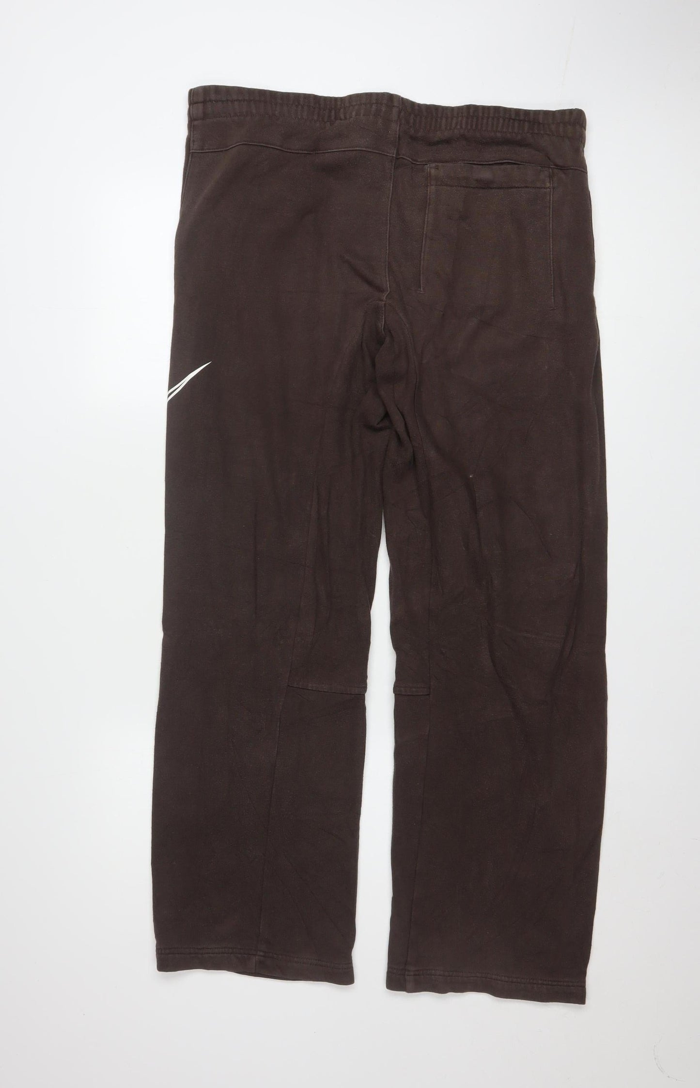 Nike Women's Brown Sweatpants Size M Regular Fit Fleece Joggers