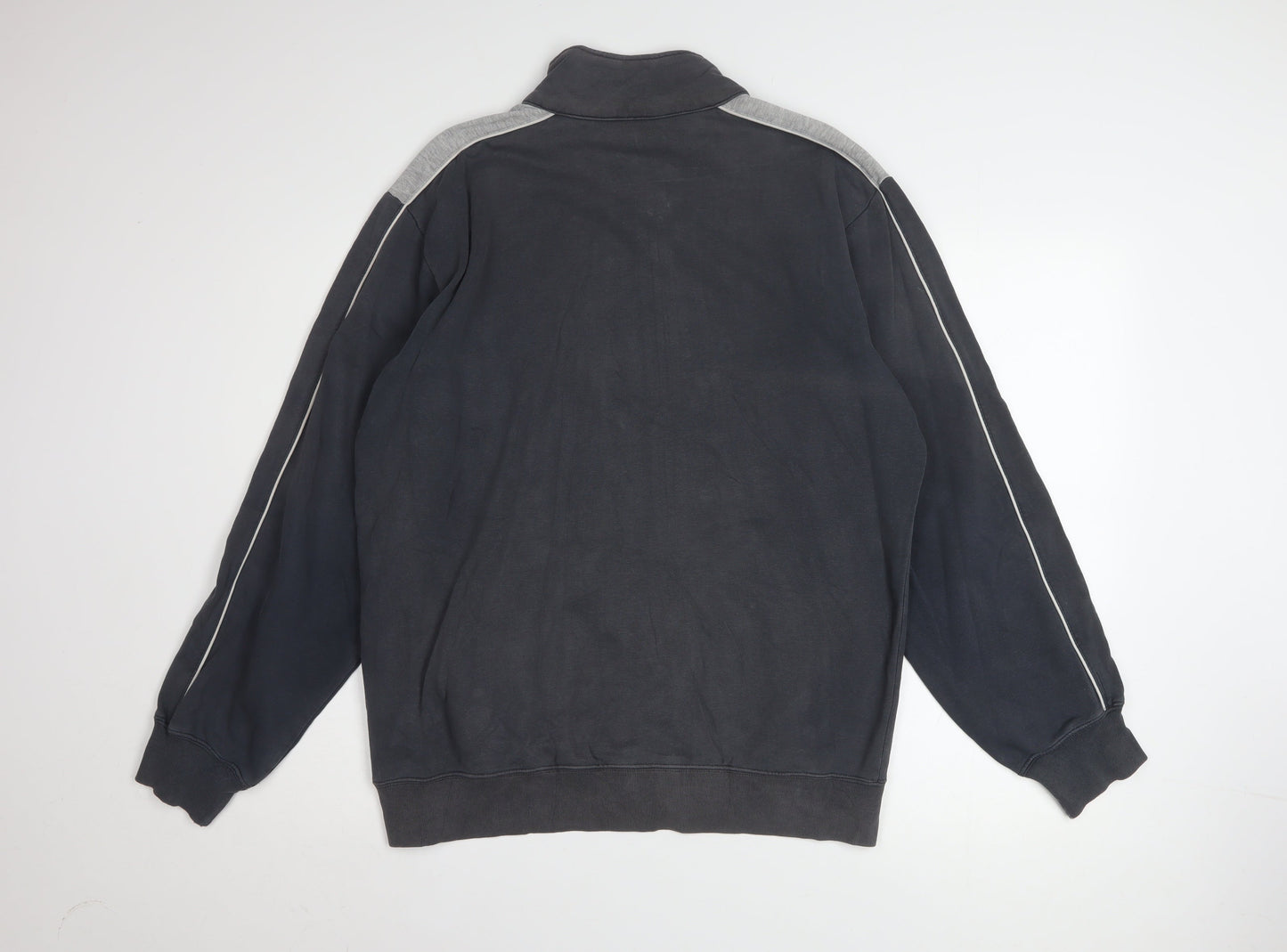 Champion Men's Black L Track Jacket Full Zip Fleece Sportswear