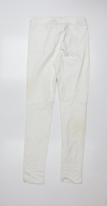 Levi's Women's White 711 Skinny Jeans Size 27 Slim Fit Denim