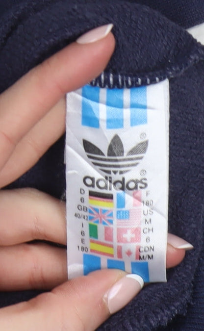 Adidas Women’s Navy & Teal Colourblock Crew Neck Sweatshirt Size 14