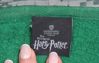 Warner Bros Harry Potter Slytherin Green Full Zip Hoodie Men's S