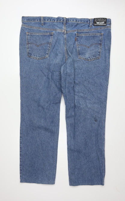 Levi Strauss & Co Men's Blue 46x34 Straight Regular Fit Jeans