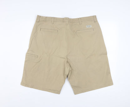 Wrangler Men's Beige Chino Shorts Size 42 Regular Cotton Stretch