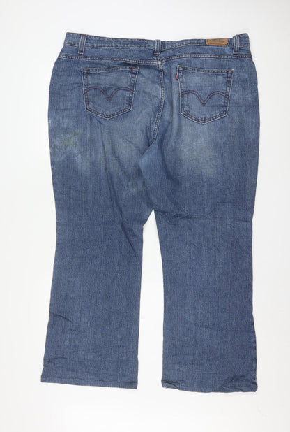 Levi Strauss & Co Mens Blue Straight Fit Denim Jeans M