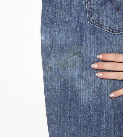 Levi Strauss & Co Mens Blue Straight Fit Denim Jeans M