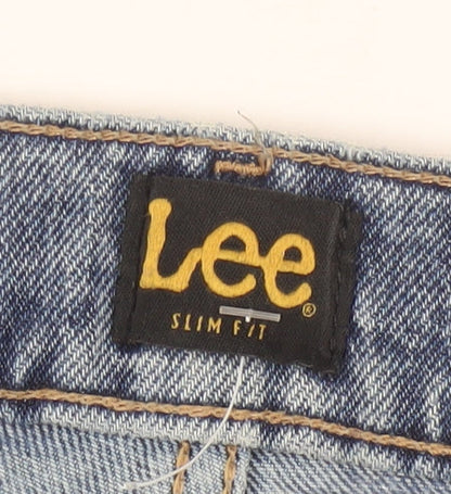 Lee Men's Blue Slim Fit Straight Leg Jeans 36W 29L