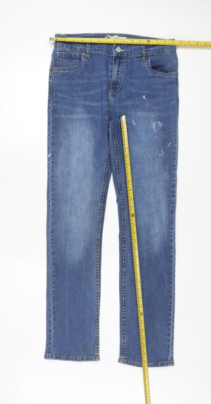 Levi's 511 Slim Women's Blue Mid Rise Stretch Denim Jeans Size 20