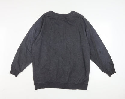 NBA Los Angeles Lakers Women's Grey Pullover Sweatshirt Size 12 Cotton Blend