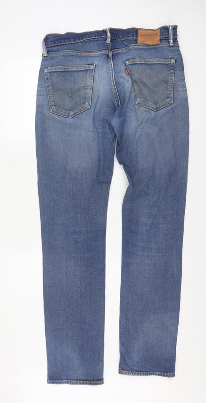 Levi's Men's Blue Straight Regular Fit 504 Jeans 34x34