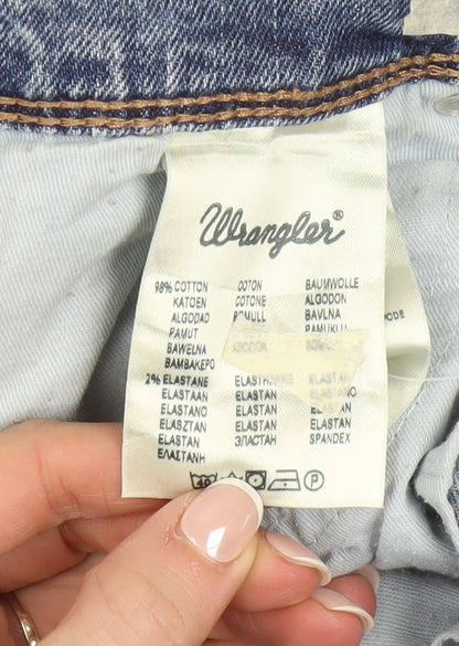 Wrangler Men's Blue Regular Straight Fit Jeans W44 L32