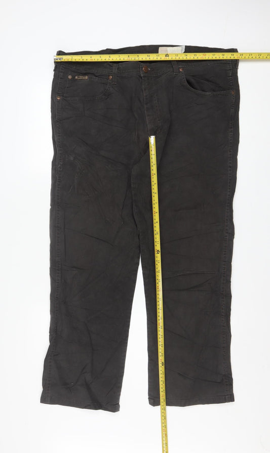 Wrangler Men's Black Arizona Stretch Straight Jeans W42 L34