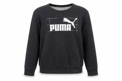 Puma Womens Black Size 12 Crew Neck Pullover Sweatshirt