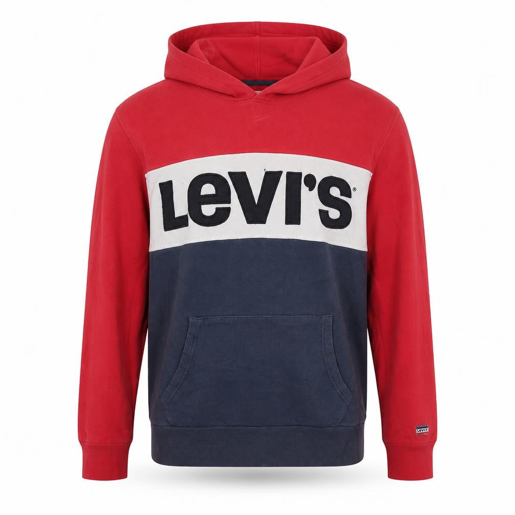 Levi's Men's Multicoloured Pullover Hoodie M Logo Cotton Sweatshirt
