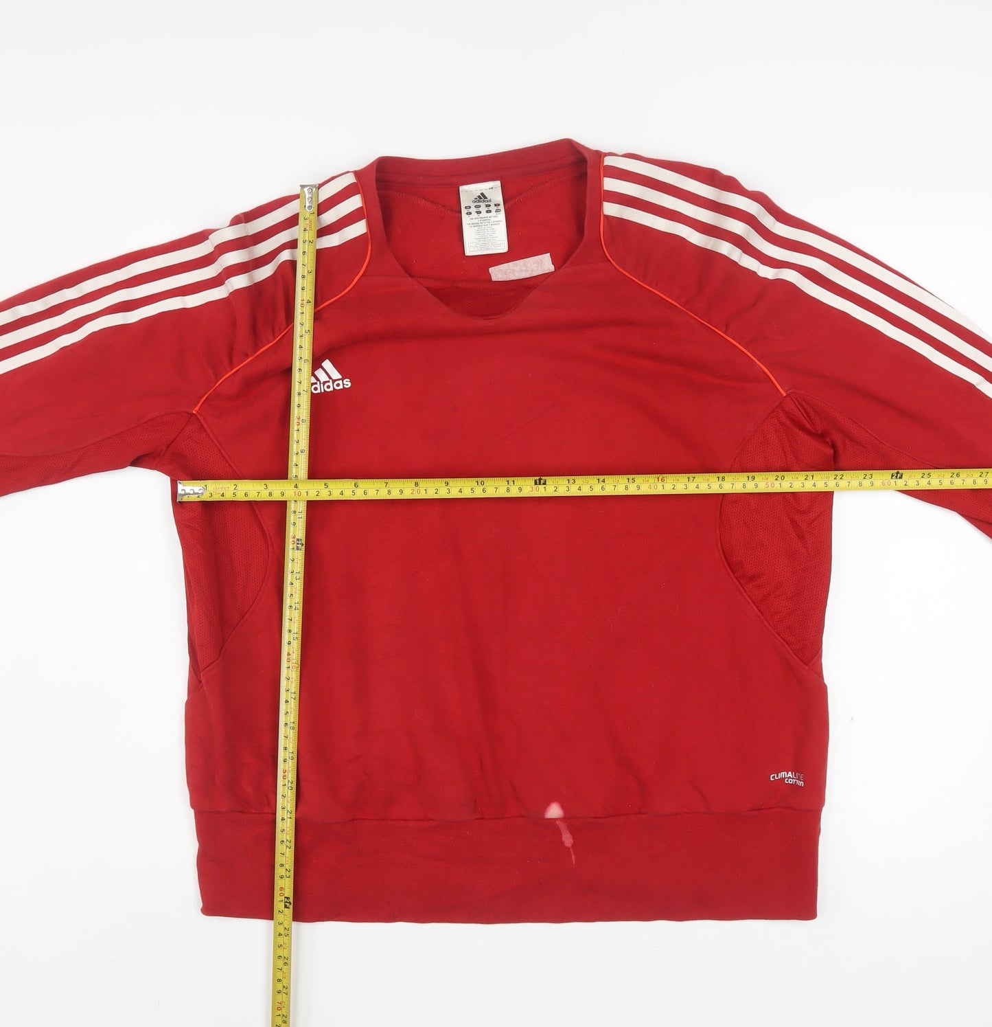 Adidas Women Red 2XL Pullover Sweatshirt Climalite Cotton Blend