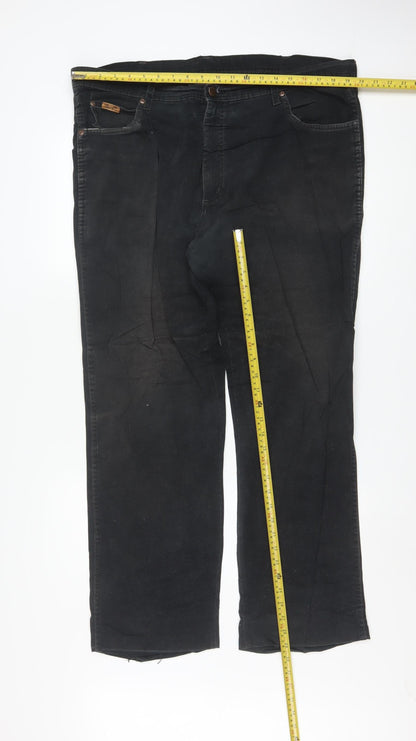 Wrangler Men's Black Texas Stretch Straight Jeans W40 L34