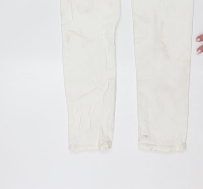 Levi's Women's White 711 Skinny Mid-Rise Jeans Size 28