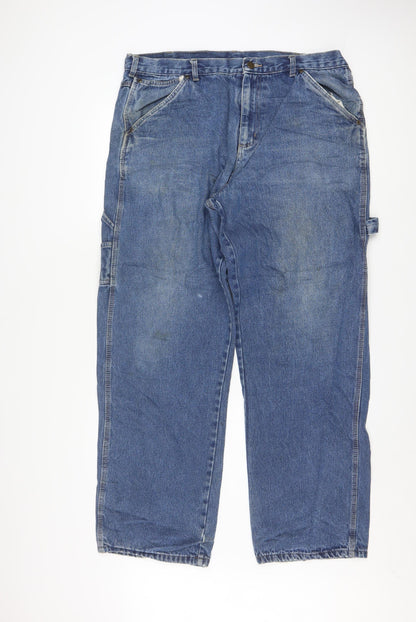 Smith's Workwear Men's Blue Straight Denim Jeans 38x34