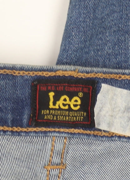 Lee Men's Blue Regular Fit Straight Leg Denim Jeans W40 L34