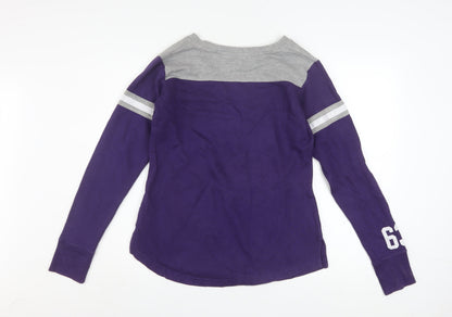Champion Women's Purple K-State Wildcats Long Sleeve Pullover Sweatshirt Size M
