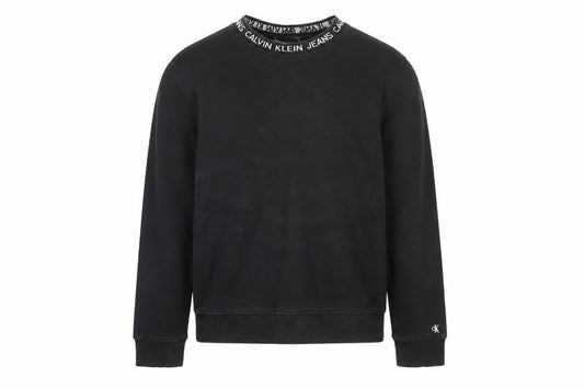 Calvin Klein Jeans Women's Black Cotton Crew Neck Sweatshirt Size 12