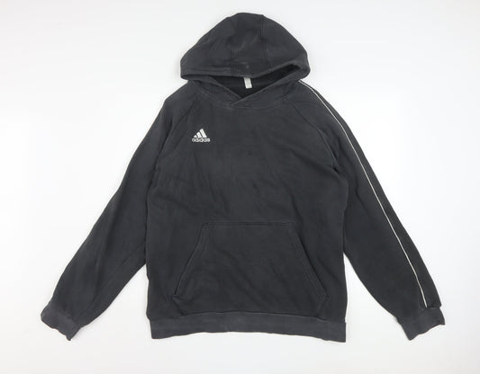 Adidas Men's Black Pullover Hoodie XL Fleece Sportswear