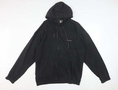 Levi's Men's Black Pullover Hoodie L Logo Fleece Sweatshirt