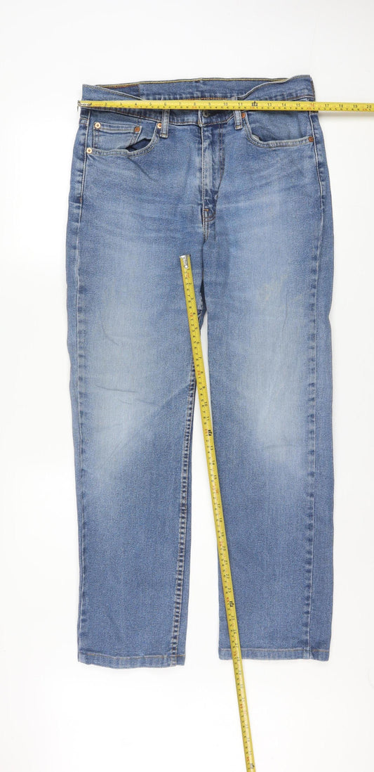 Levi’s Men Blue 514 Straight Leg Denim Jeans W33 L32