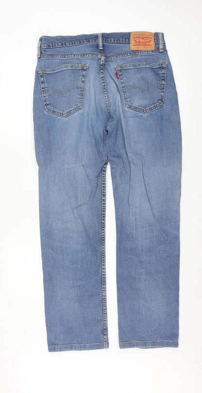 Levi’s Men Blue 514 Straight Leg Denim Jeans W33 L32