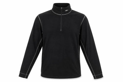 Umbro Men’s Black Fleece 1/4 Zip Pullover Sweatshirt L Sports Top