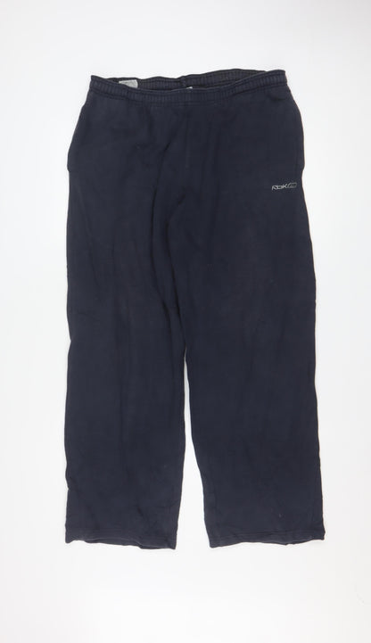 Reebok Men's Black M Jogger Sweatpants Polyester Cotton Blend